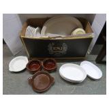 Stoneware Plates & Bowls incl Hall, Bel Terr &