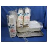 Cups, Serving Tray, Foam Dishes