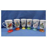 Set of 6 Vintage 60s Fred Roberts Songbirds