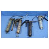 4 Grease Guns incl 1 Air Grease Gun
