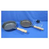 Berndes German Metal Skillets w/Lid (Pyrex)