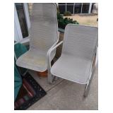 Set of 2 Outdoor Rocker Style Metal Chairs