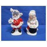 Vintage Santa & Mrs Claus S&P Shakers