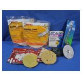 NIB Rubber Foam Weather Seal, Sanding Discs,