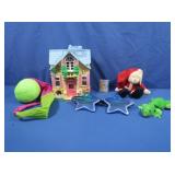 Dollhouse, baby Boyds Santa & more