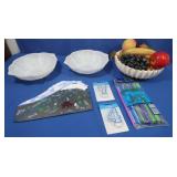 Milk Glass Bowls, Fruit Dï¿½cor & more