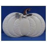 Metal Hanging Pumpkin Decoration w/Stand