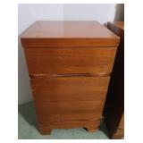 Vintage Nightstand-solid wood veneer