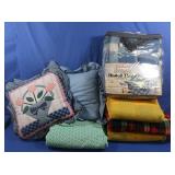 Blankets, Pillows, Storage Bin incl.