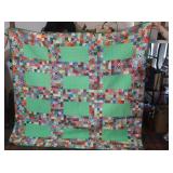 Vintage Handstitched Patchwork Quilt 81x73"