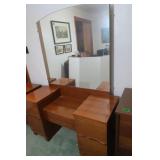 Vintage Vanity-solid wood w/veneer, w/dovetail