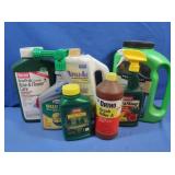 Partial bottles Grass Seed, Ortho Brush Killer A,