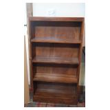 Vintage Solid Wood Bookshelf 24x8x44" (some
