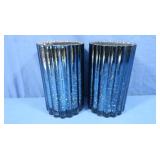 NIB Illuminated Mercury Glass Hurricanes by