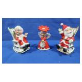 S&P Shakers-Santa & Mrs Claus, Napco Pepper