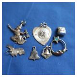 Sterling Charms & Pendants 15 gr TW