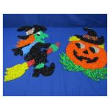 2 Vintage Halloween Melted Popcorn