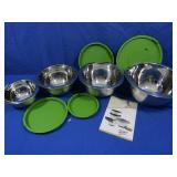 New Wolfgang Puck Stainless Mixing Bowl Set