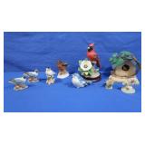 Ceramic Bird Figurines, Natural Stone Statue &