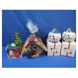 Christmas Tree Lighted Ornament, 2 Ball Christmas