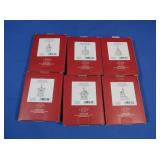 6 NIB Lenox Christmas Ornaments