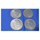 4 Eisenhower Dollars