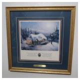 Thomas Kinkade "Silent Night" 14.5x14.5"