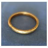 Antique 18K Wedding Band 3 gr-sz 7.5