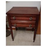 Wooden Side Table 23.5Wx18.5Dx29"H