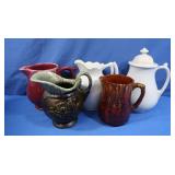 Pitchers & Teapot-Virginia, Imperial Ironstone &