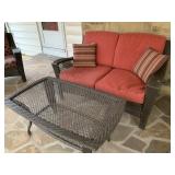 Porch Furn., Coffee Table-25x43x22"H, w/ glass top