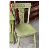 Green Painted Chair, seat & legs need painted