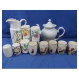 Gibson Teapot, Ceramic Pitcher & Cup Set & more