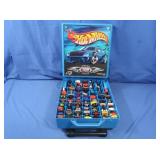 Modern Hot Wheels Lot in Rolling Case (lid