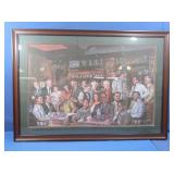 Framed Latrobe "Famous" Print (has Rogers &