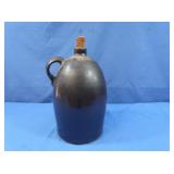Antique Stoneware Whiskey Jug w/Corncob Cork
