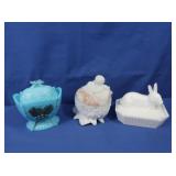 Antique French Vallerystahl Opaline Snail Jar,