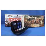 Monopoly, Stratego, Cards