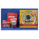 Snoppy/Peanuts Wall Clock in box, Greeting Card