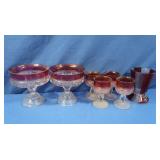 Ruby Flash Bohemian Glass & more