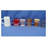 Glass Cups-Slag, Manganese, Handpainted & more