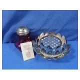 Cranberry Coin Dot Shaker, Reed & Barton Water