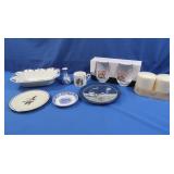 NIB Rachel Zoe Wine Glasses, Collector Plates