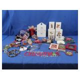 Hallmark Ornaments, Reed & Barton Snuffer, other