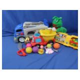 Vintage Plastic Toys & Stuffie Caterpillar