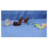 Hand Blown Glass pcs incl Pilgrim Glass