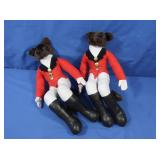 Stuffed Fox Hunters (seated)