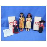 Lancaster County Amish Dolls in boxes, Sleepy
