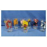 1970s Pepsi Looney Tunes Glasses set of 8