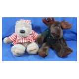 Charter Club Moose & Teddy Bear Stuffies